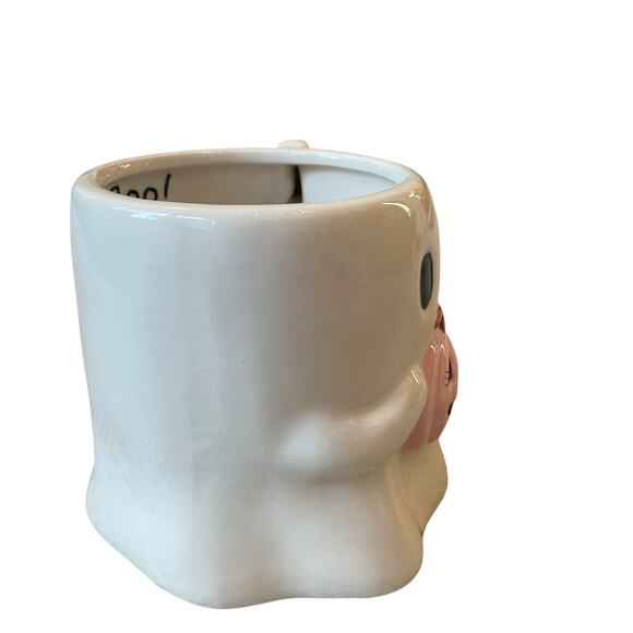 Halloween Ghost Mug With Pink Pumpkin 17oz Cute Ceramic BOO Y'ALL Coffee Cup NEW - Picture 10 of 12